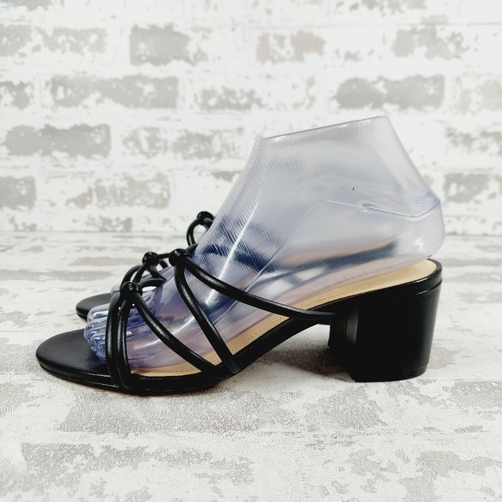NEW Schutz Princey Black Strappy Slip On Sandals F525